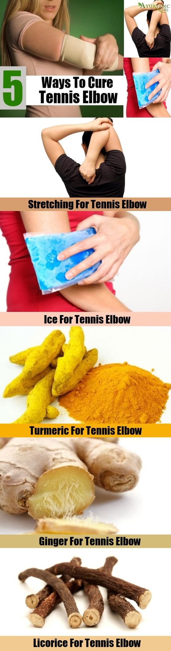 Ways to cure tennis elbow