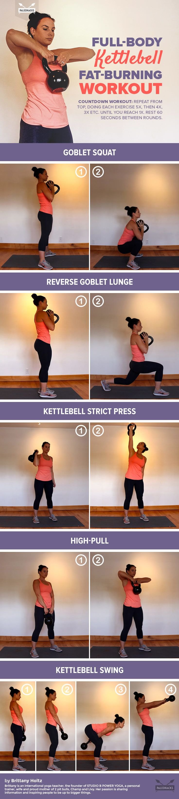 Full Body Kettlebell Fat Burning Workout