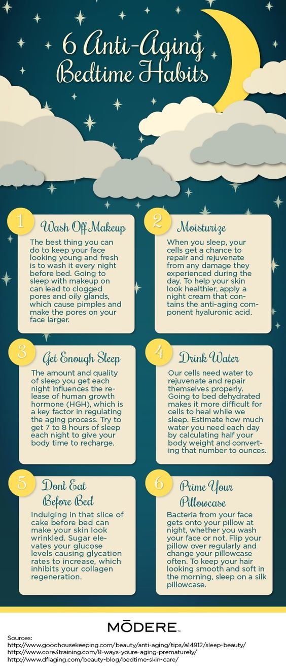 anti aging bedtime habits