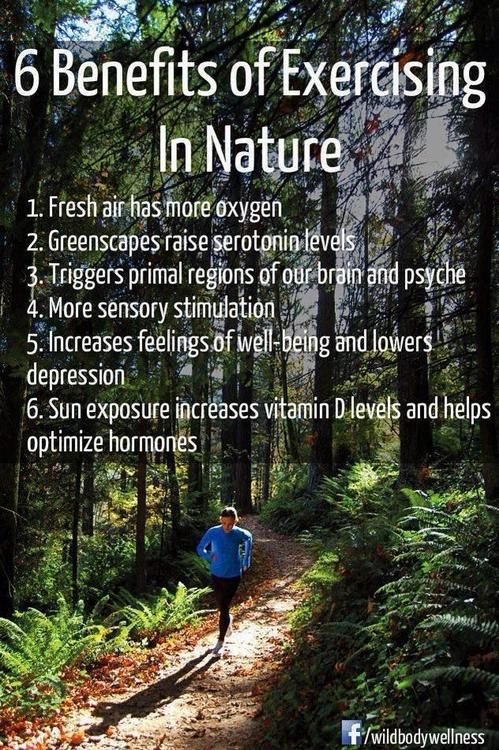 benefits of exercising in nature