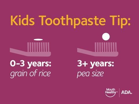 kids toothpaste tip