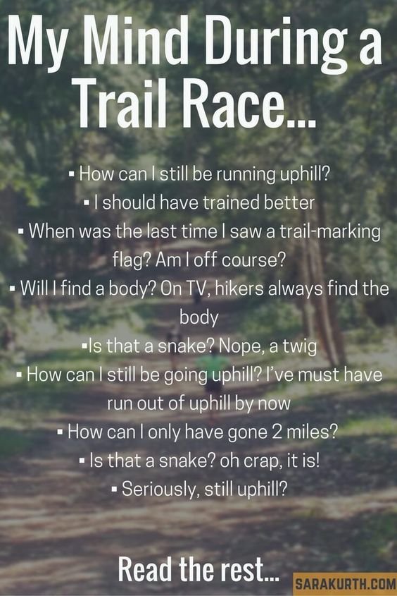 mind during trail race