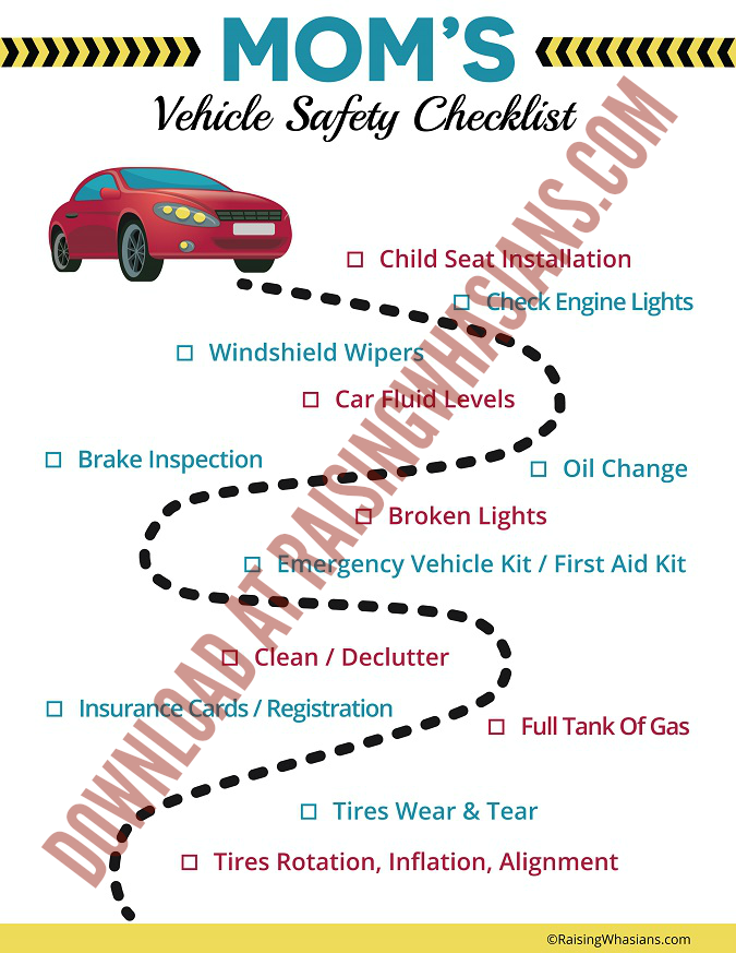 mom vehicle safety checklist