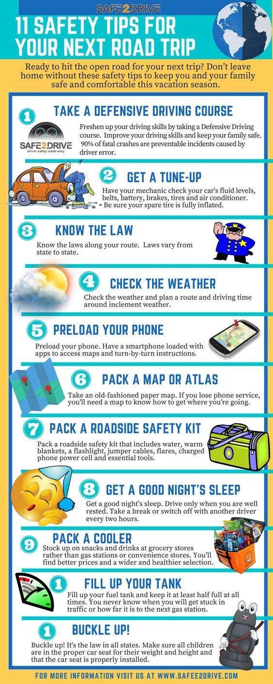 safety tips for your next road trip