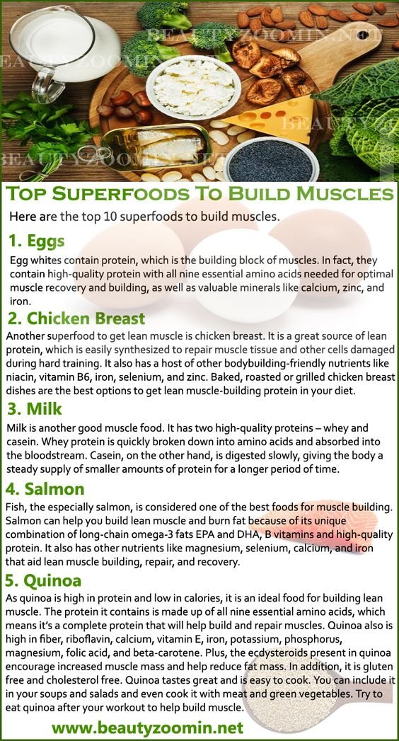 top superfoods to build muscles