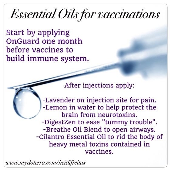 essential oils for Vaccinations