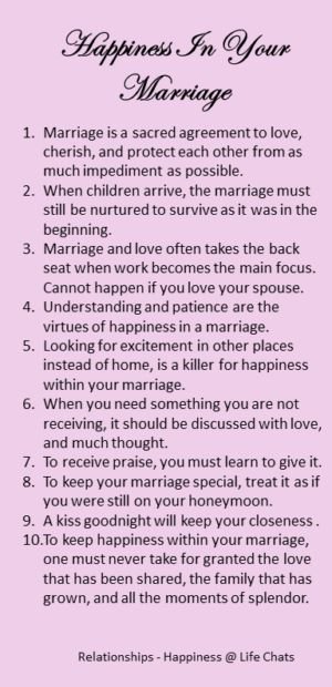 happiness in your marriage