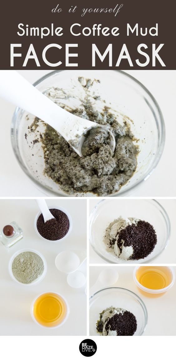 simple coffee mud Face mask