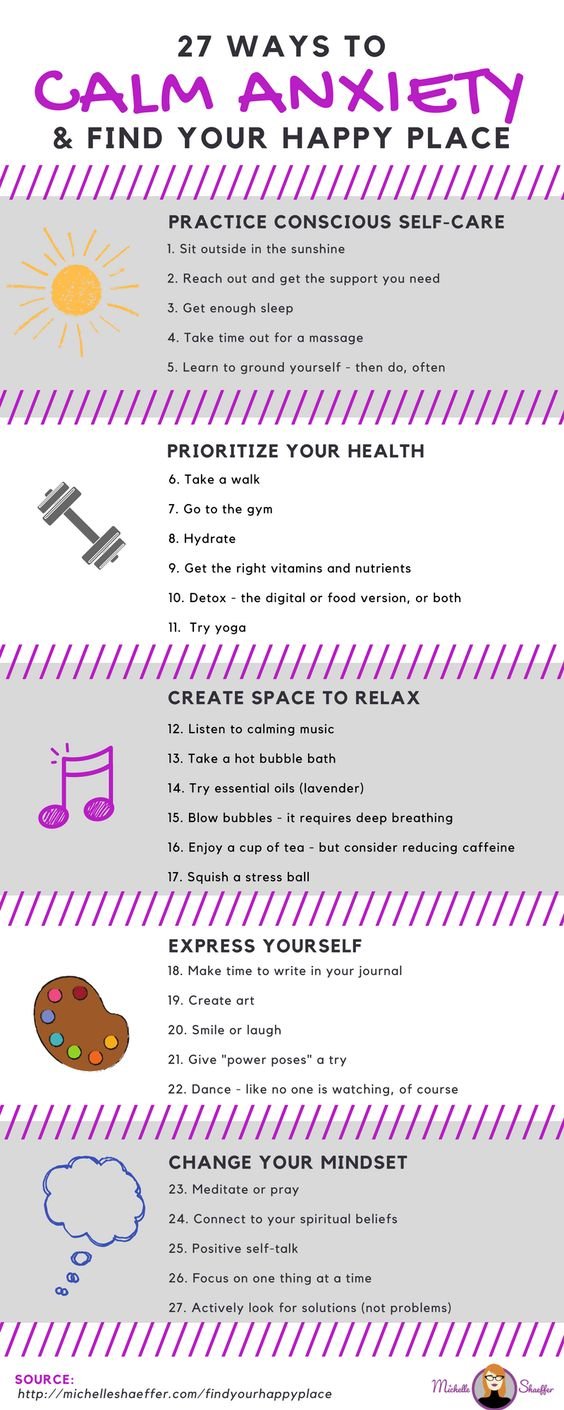 ways to calm anxiety