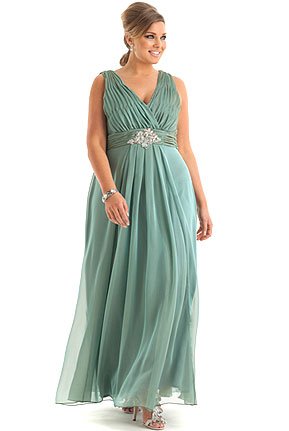 Embellished Waist Gown