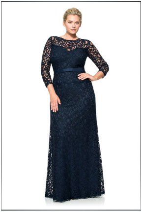 Full Lace ¾-Sleeved Dress