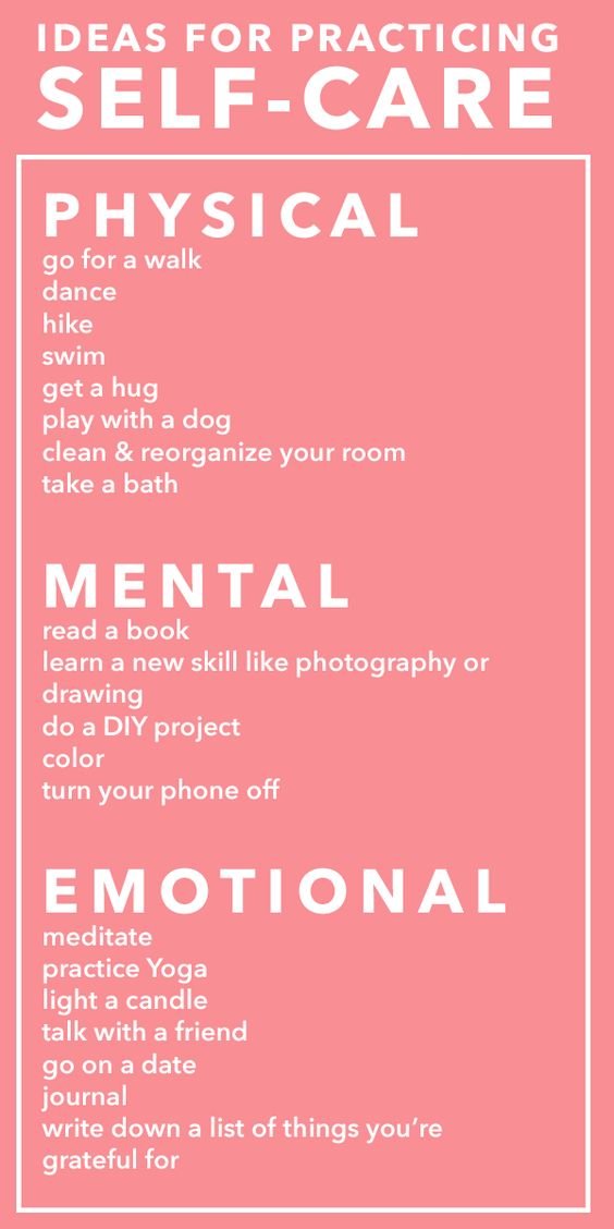 Ideas for Practicing Self-Care