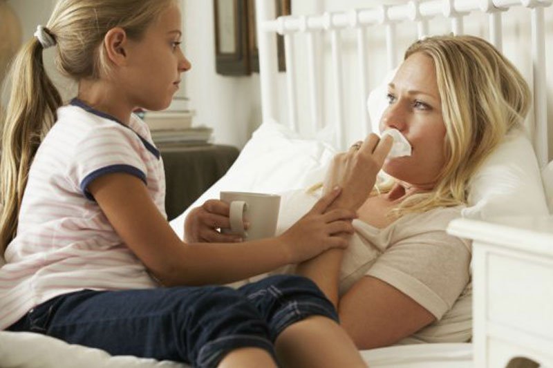 Practical Childcare tips for Mom when she is sick