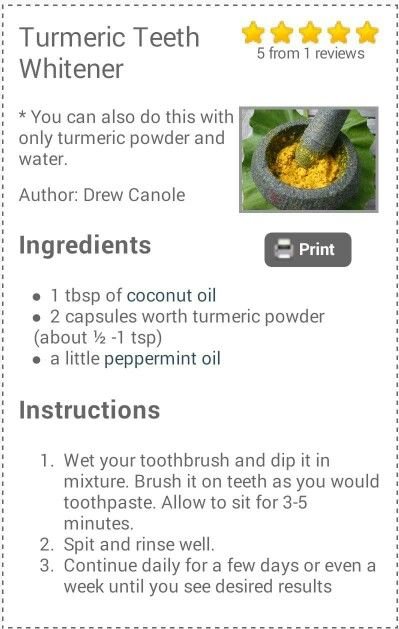 Turmeric Teeth Whitener