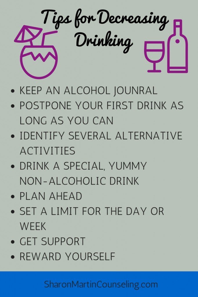 Tips for Decreasing Drinking