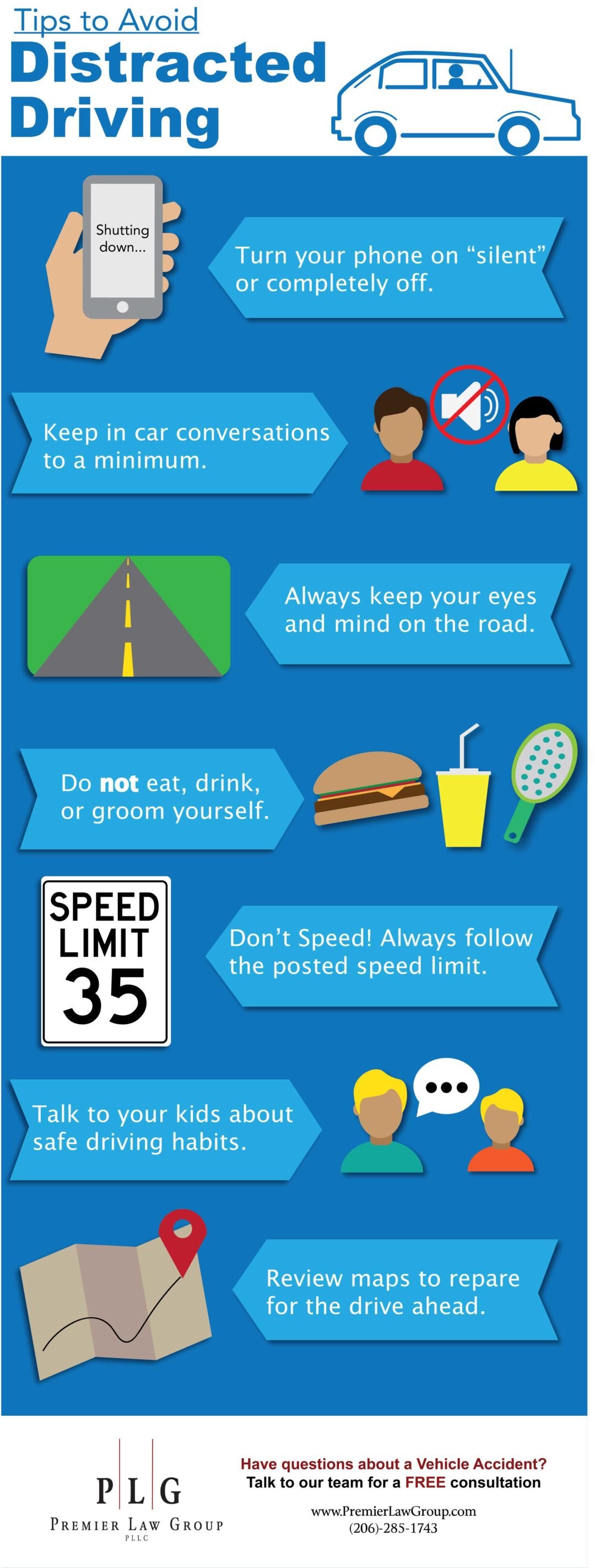 Tips to avoid Distracted Driving