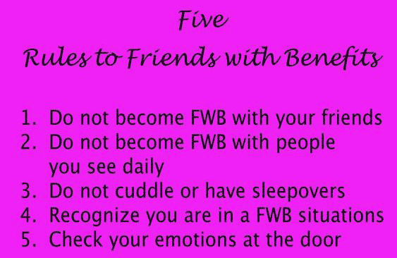 Rules Of Being In A Friends With Benefits