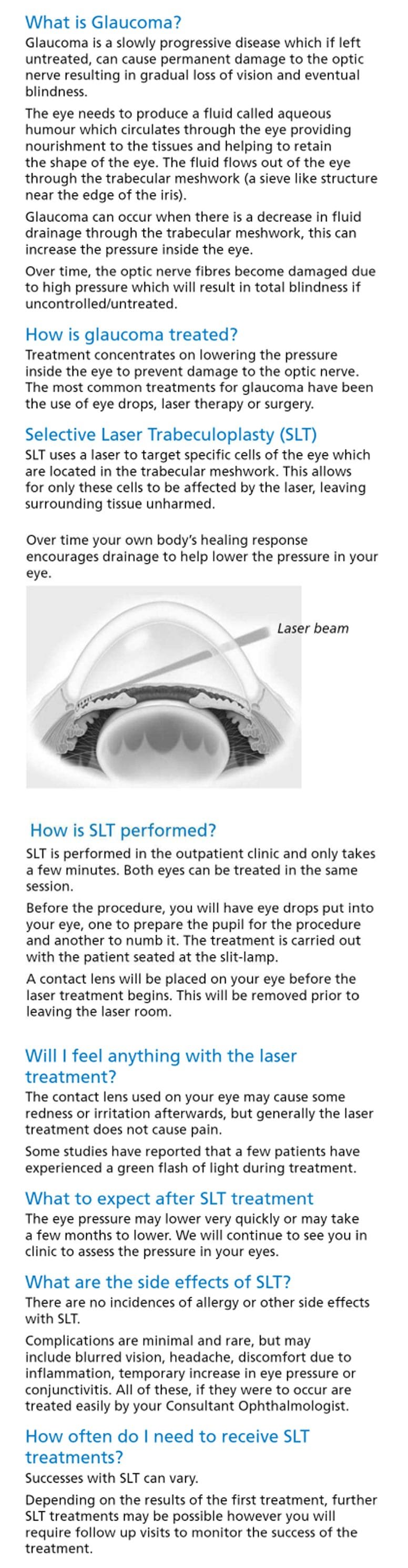 Glaucoma and Selective Laser Trabeculoplasty