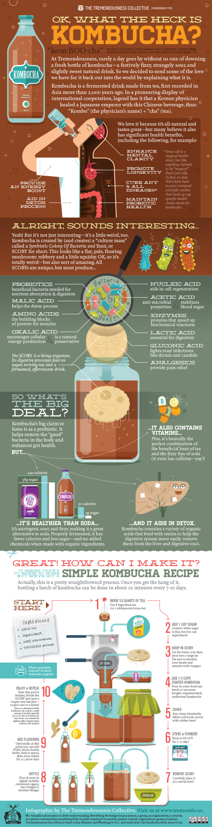What are the benefits of drinking Kombucha?