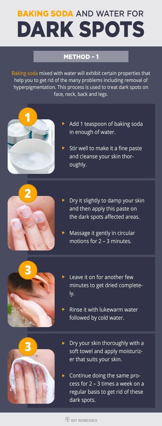 Baking Soda and Water for Dark Spots