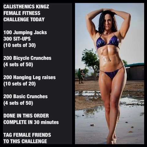 Calisthenics Female fitness Challenge