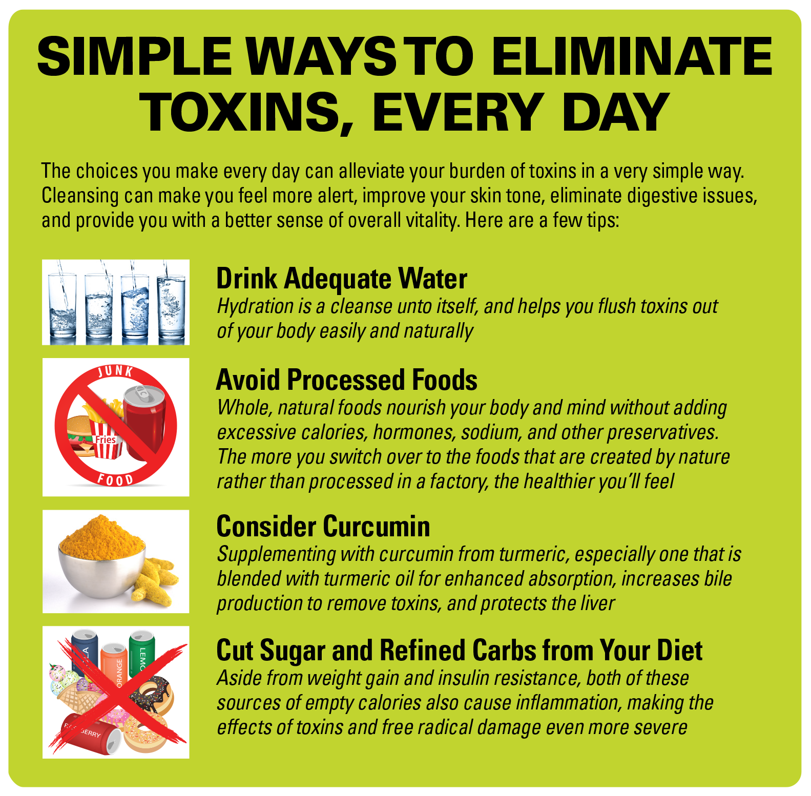 Simple Ways Eliminate Toxins