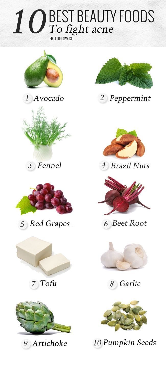 Beauty foods to fight acne