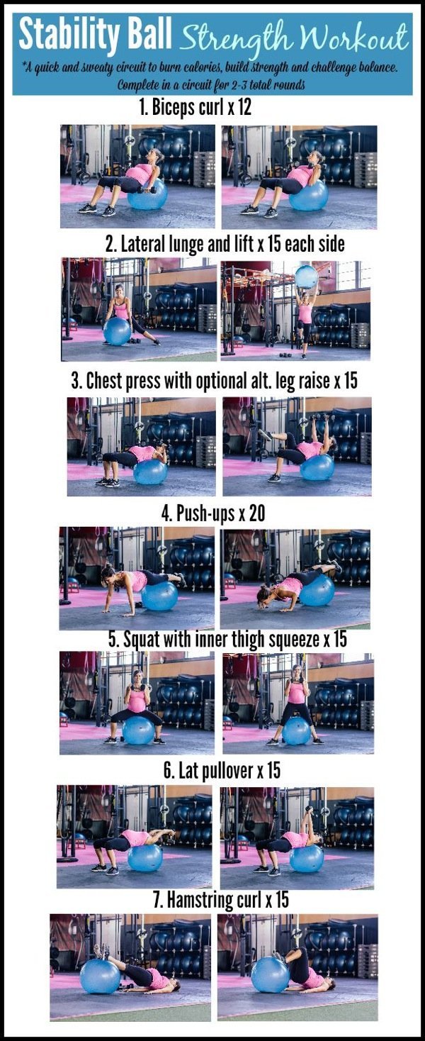 Fitness Ball Strength Workout