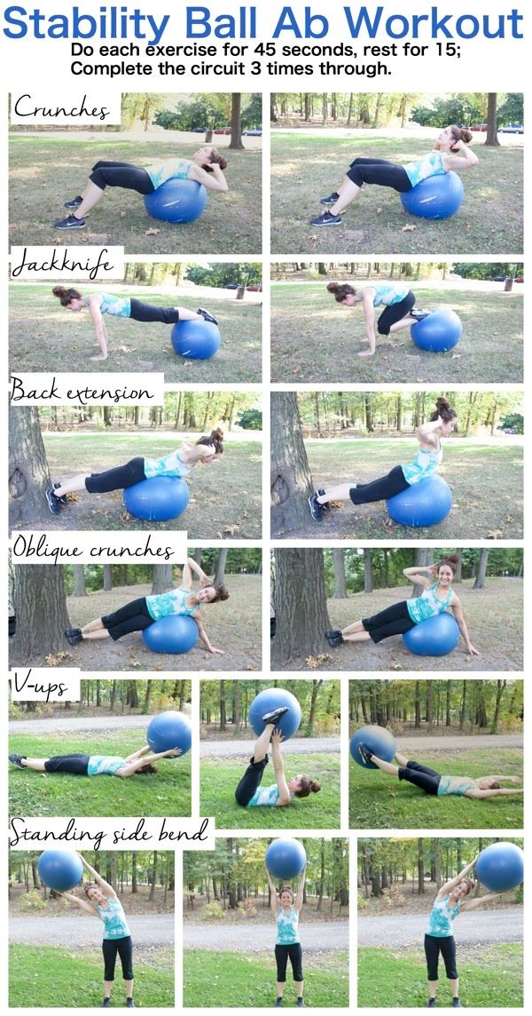 Stability Ball Ab Workout