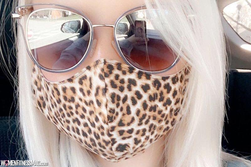 Cheetah print face masks for women