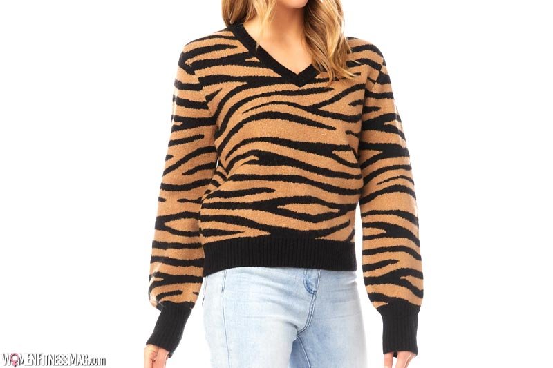 Tiger Print Sweater