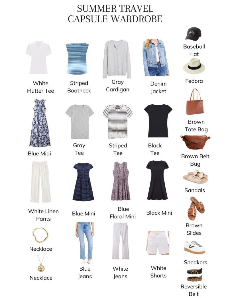 Best Summer Travel Capsule Wardrobe for Women Over 50