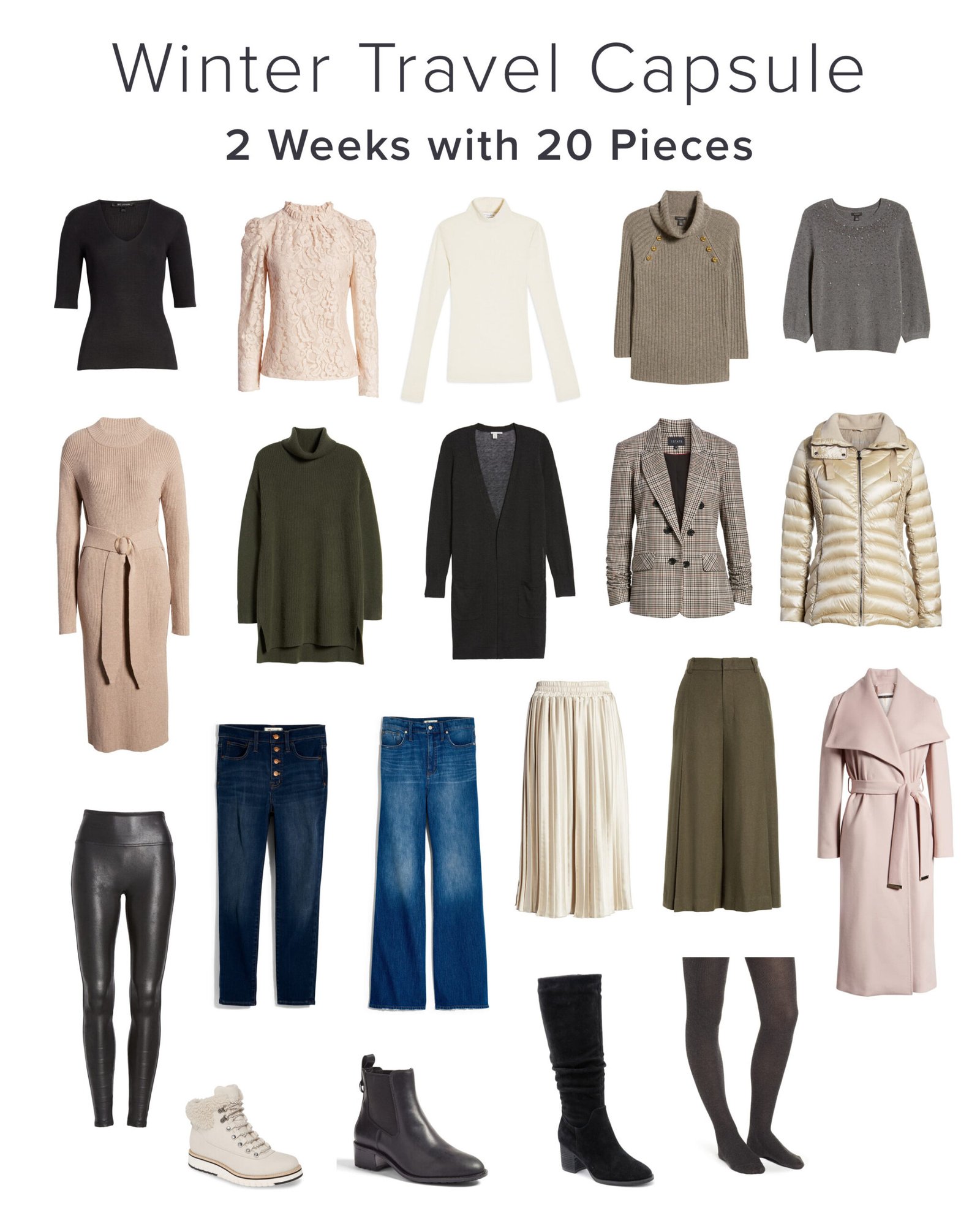 How to Pack for Winter Travel Capsule