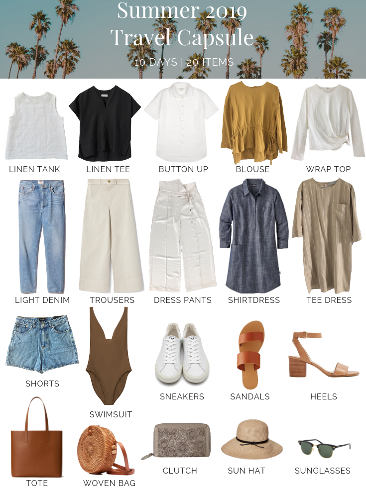 Summer Travel Capsule Wardrobe