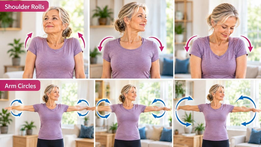 Shoulder Rolls and Arm Circles