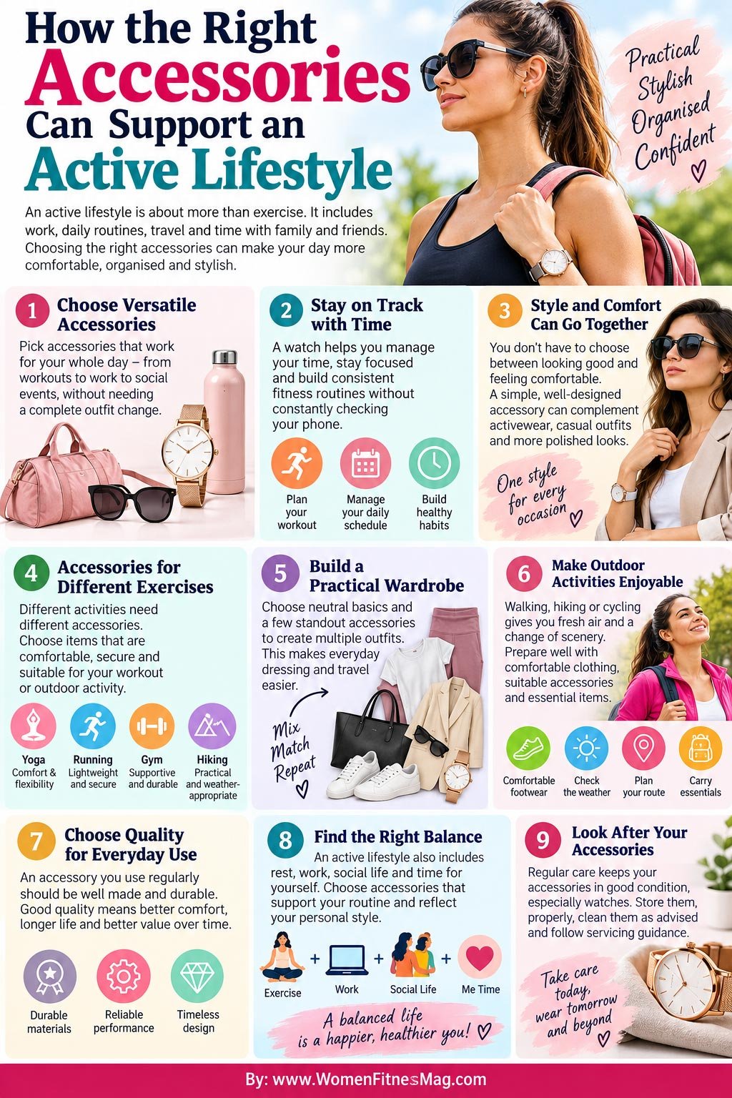 Infographics: How the Right Accessories Can Support an Active Lifestyle